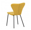 Jídelní židle, žlutá, látka, CT-S8010 YEL2