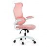 Kancelářská židle, houpací mechanismus, růžová síťovina, KA-C807 PINK
