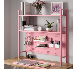 Kovový nástavec na stůl JENNY, 950 x 980 x 220 mm, růžový