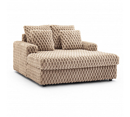 Křeslo Relaxační KOBEL Hnědé Plyšové