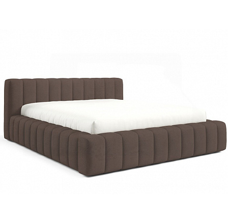 Postel GINO s roštem v dřevěném rámu, 140x200, Velluto 06