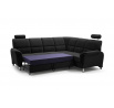 Rohová sedací souprava DIANA, Velva Black, Levá