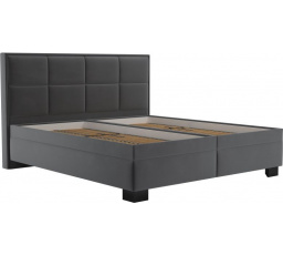 Postel Elezar 160x200, šedá/černé nohy