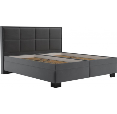 Postel Elezar 160x200, šedá/černé nohy