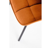 Jídelní židle K332 VELVET, Skořicová/ Bluvel 4215/Černá