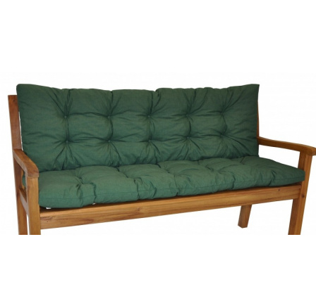 Polstr na zahradní lavičku 150 cm - látka tmavě zelený melír Polstr na zahradní lavičku 150 cm - látka tmavě zelený melír