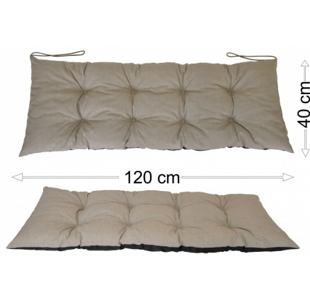 Podsedák 120x40 tmavě béžový melír