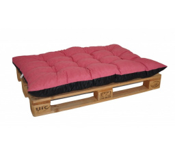 Paletový sedák / zahradní matrace malinový melír