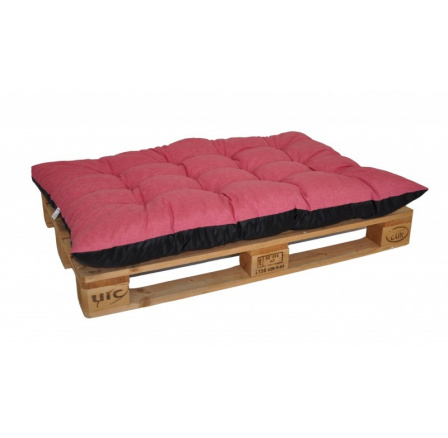 Paletový sedák / zahradní matrace malinový melír