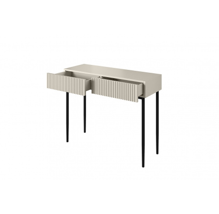 NICOLE PSACÍ STŮL 100 2SZ - kašmír / černý rám