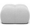 Čalouněný puf Covio, bílý buklé Royal 01 85x52