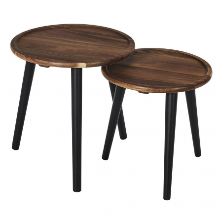 Sada 2 konferenčních stolků Bernia akácie