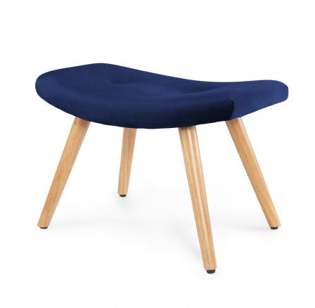 Podnožka MOSS námořnická modrá velur 61x41x38 cm 939208 Podnožka MOSS námořnická modrá velur 61x41x38 cm 939208