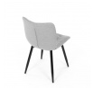 Jídelní židle, šedá, látka, HC-462 SIL2