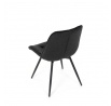Jídelní židle, černá, látka, HC-T1130 BK2