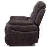 Polohovací křeslo, hnědá, látka, TV-4086 BR