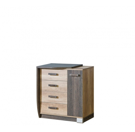 Systém "ROMERO" R14 (Komoda D 4S) - Strana: L; Barva: arusha