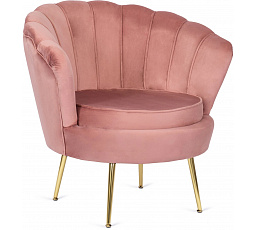 Křeslo ANGEL Růžové Sametové