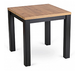 Stůl MAX Rozkládací 80-160 cm Dub Craft/Černý