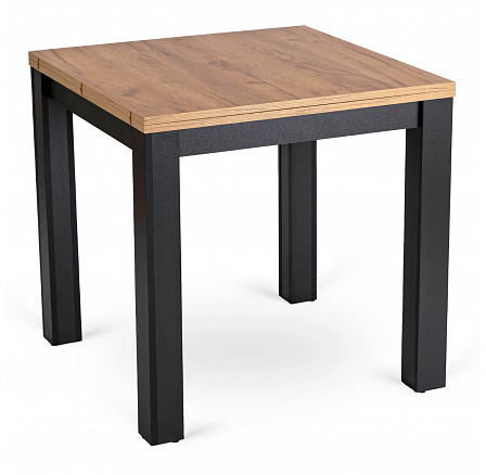 Stůl MAX Rozkládací 80-160 cm Dub Craft/Černý