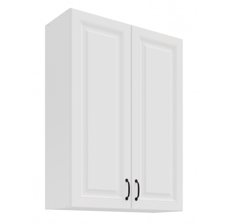 Horní skřínka STELLO - 80 G-108 2F, Bílá/Bílá