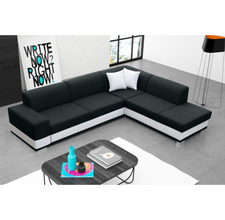 Rohová sedací souprava Darla P černá Rohová sedací souprava Darla P černá