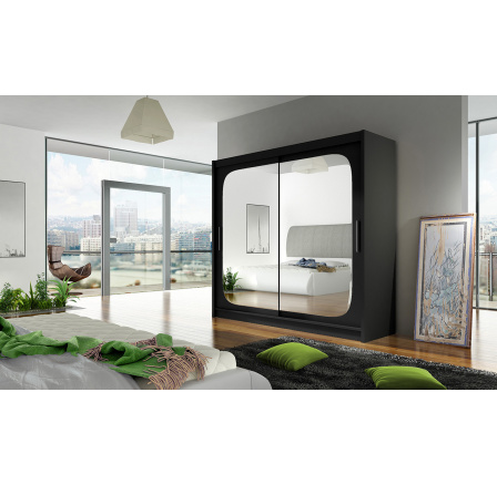 Šatní skříň BERGER VIII, Černá