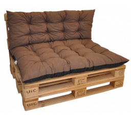 Polstry na paletový nábytek sada Basic - látka hnědý melír