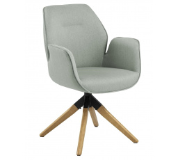 Otočná židle Aura světle šedá auto re turn