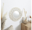 Zrcadlo Macrame 55cm béžové