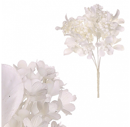 Umělý trs - drobné květy, barva bílá