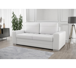 Sofa VERONA III 190 cm přírodní kůže - bílá kůže