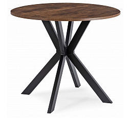 Stůl LAUREN 90 cm Dub Rustikální/Černý