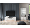 TV komoda GLAMOUR 03, bílá / bílý lesk