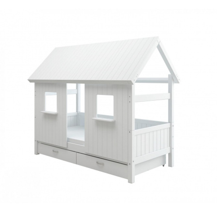 Postel domeček s úložným prostorem Romantic 453 bílá