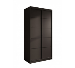 Posuvná skříň Verto 100 Černá+Černá