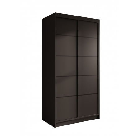 Posuvná skříň Verto 100 Černá+Černá