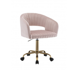 Otočná židle velvet růžová FB7-FX