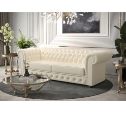 Sofa MANCHESTER III 218 cm přírodní kůže - Pohovka bez funkce spaní, Kůže F-1