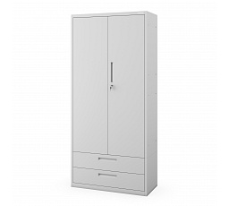 Kovová modulární multifunkční skříň se dvěma zásuvkami MEGAN 1950 x 900 x 400 mm