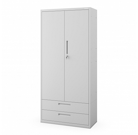 Kovová modulární multifunkční skříň se dvěma zásuvkami MEGAN 1950 x 900 x 400 mm