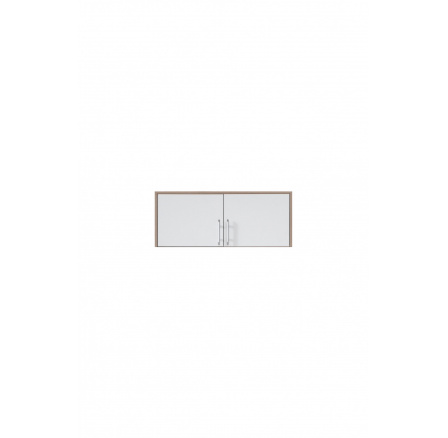 Nádstavec na skříň SMART SRN3, dub sonoma + bílá lux Nádstavec na skříň SMART SRN3, dub sonoma + bílá lux