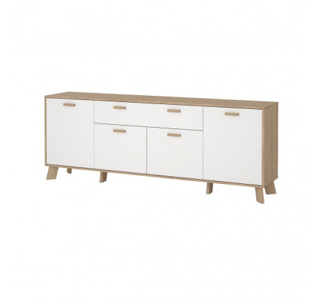 Komoda Iker 714, jackson hickory/bílá