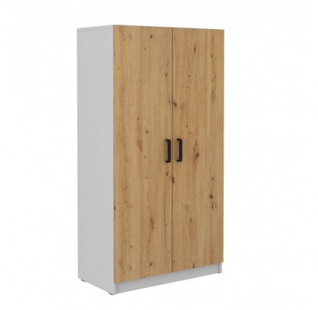 Šatní skříň MATYLDA 108, Dub artisan/světle šedá