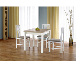 Jídelní stůl GRACJAN, dub sonoma/bílá