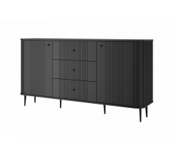Komoda Vesper, černá / černé nohy