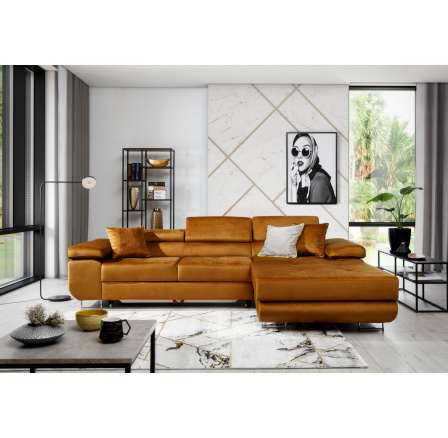 Rohová sedací souprava ARMANDO, Monolit 48 Pravá