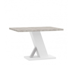 Jídelní stůl TORRE 138, Beton/Bílá