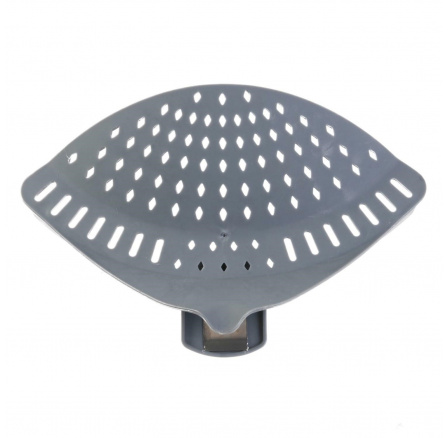 Cedník na hrnec šedý