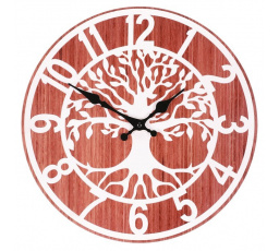 Hodiny nástěnné - pr. 34 cm, MDF, strom života